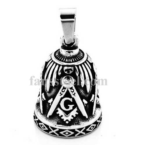 FSP17W96 freemasonry masonic RIDER bell biker Pendant